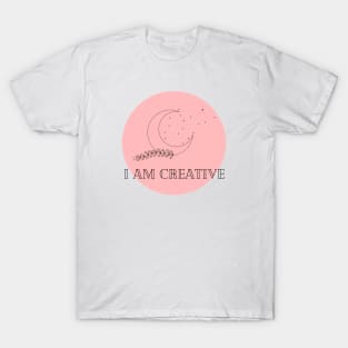 Affirmation Collection - I Am Creative (Rose) T-Shirt